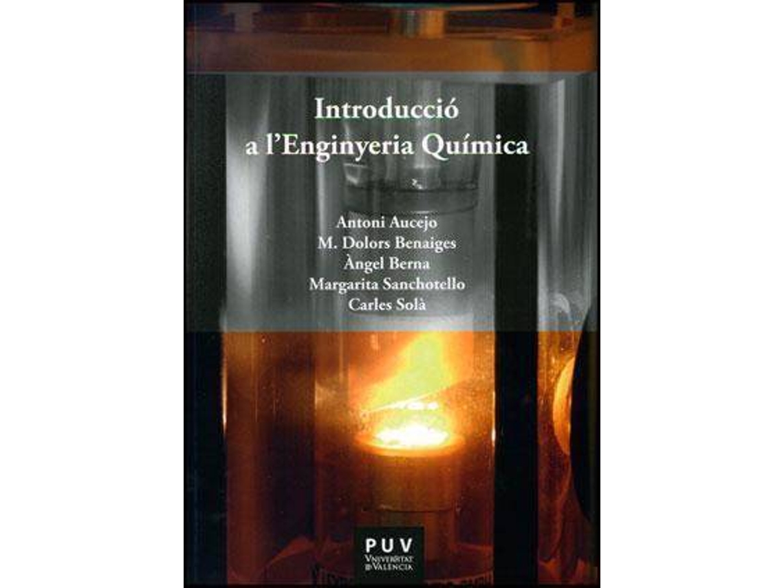 Livro Introducció a lenginyeria química de Antoni Aucejo Pérez (Espanhol)