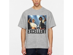 Rockinstone Bill And Ted Excellent Heather Gray Adult T-shirt Size:s