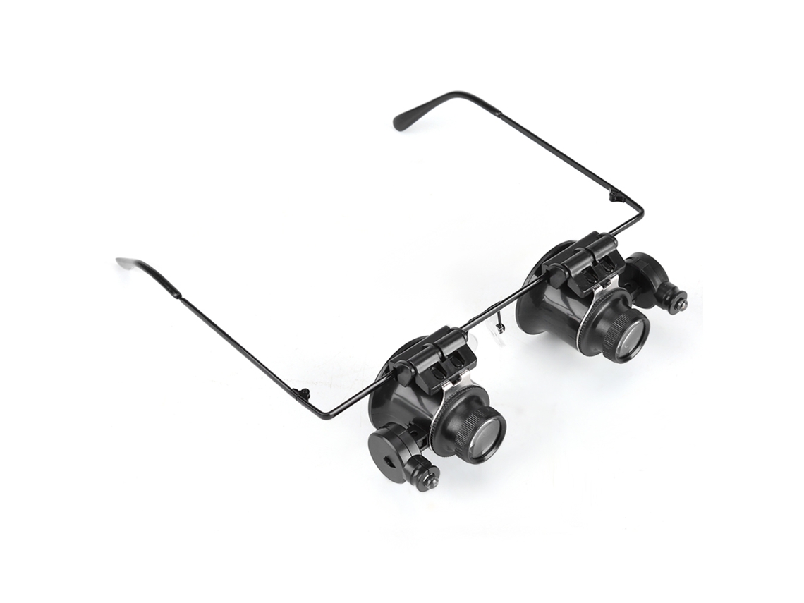 Lupa Com Luz Led 20x Para Joiaria E Reparação De Relógios, Lentes Magnéticas