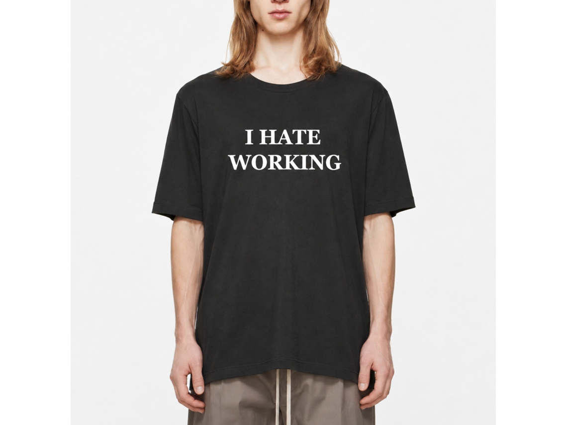 Rockinstone I Hate Working T-shirt Unique Designer Style