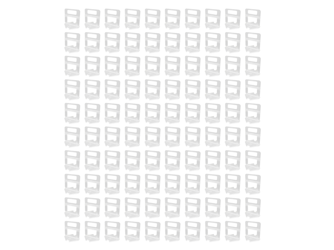 Sistema De Nivelamento Para Ladrilhos 100 Peças Espaçadores De Nível De Pvc Para Pisos E Trabalhos
