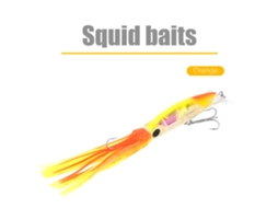 Señuelo de Calamar 24cm 40g Isca Artificial com Anzol Triplo MARCA