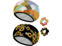 Conjunto De 2 Toucas Banho Reutilizáveis Com Elástico Para Cabelo, Touca De Banho Elástica Impermeável Para Cabelos