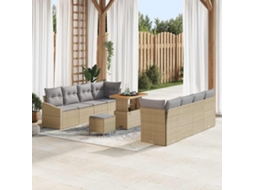 Vidaxl Conjunto De Sofá De Jardim 11 Unid. 10-número De Lugares