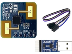 Módulo Sensor De Movimento Com Detecção Ângulo 60 Graus Para Projetos Iot E Automação Lidar Ondas Milimétricas Baixo