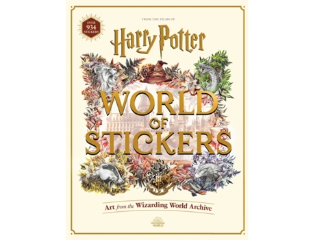 Livro harry potter world of stickers de editors of thunder bay press (inglês)