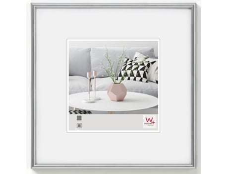 Moldura Galeria Moldura de Plástico Tamanho 60X60 Cm Prata MY PERFECT DESIGN