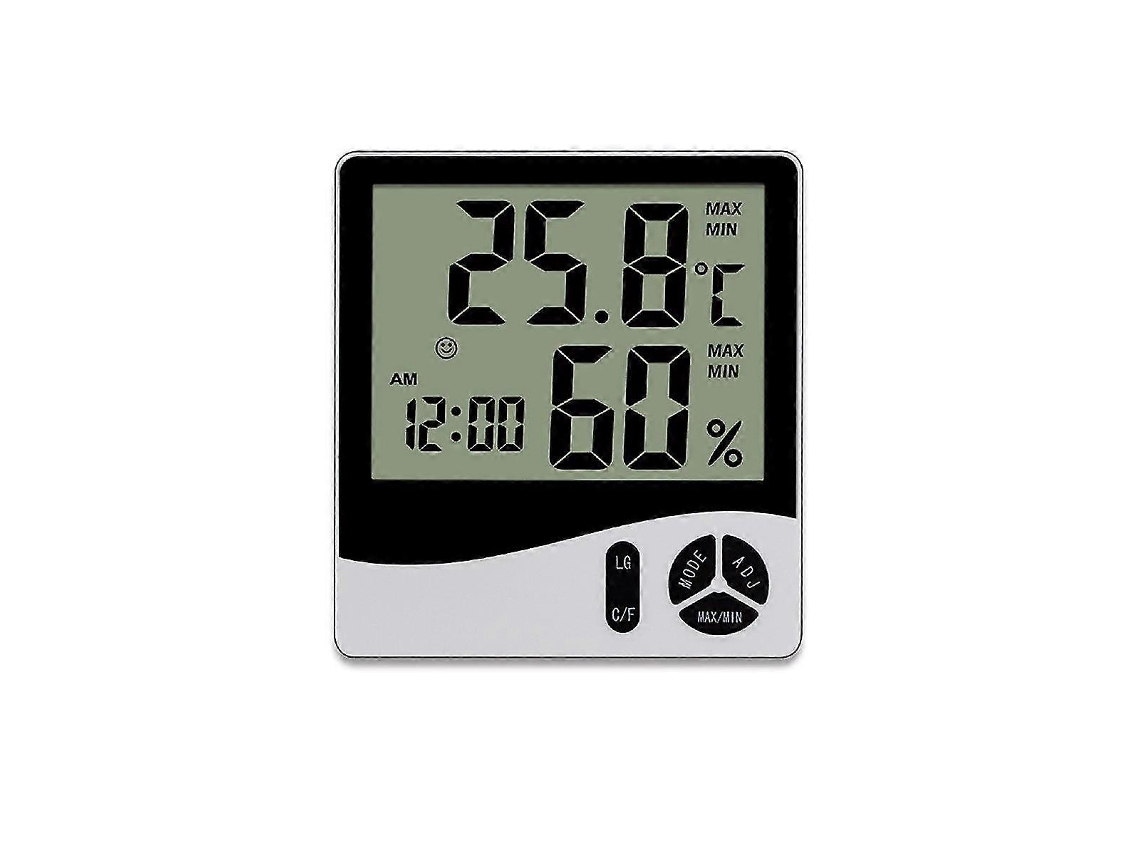 Termômetro E Higrômetro Lcd Interno, Termômetro Eletrônico Para Casa VONKELIOS