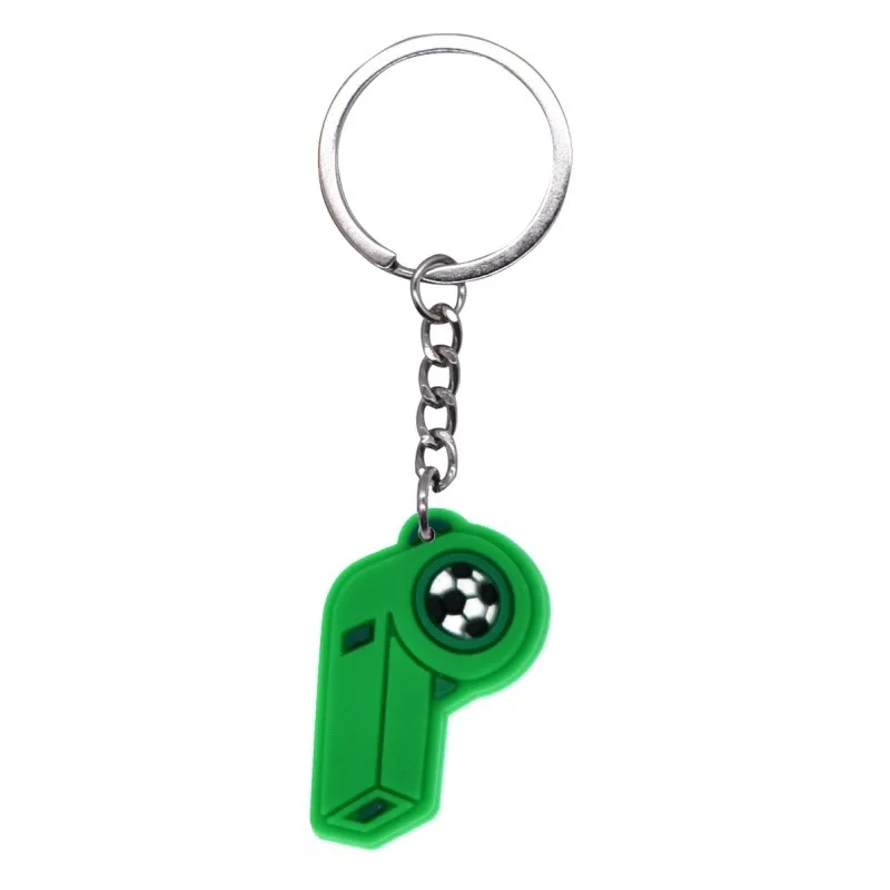 (pacote Com 2) Chaveiros Com Tema De Futebol, Em Borracha Macia De Pvc, Pingentes Decorativos