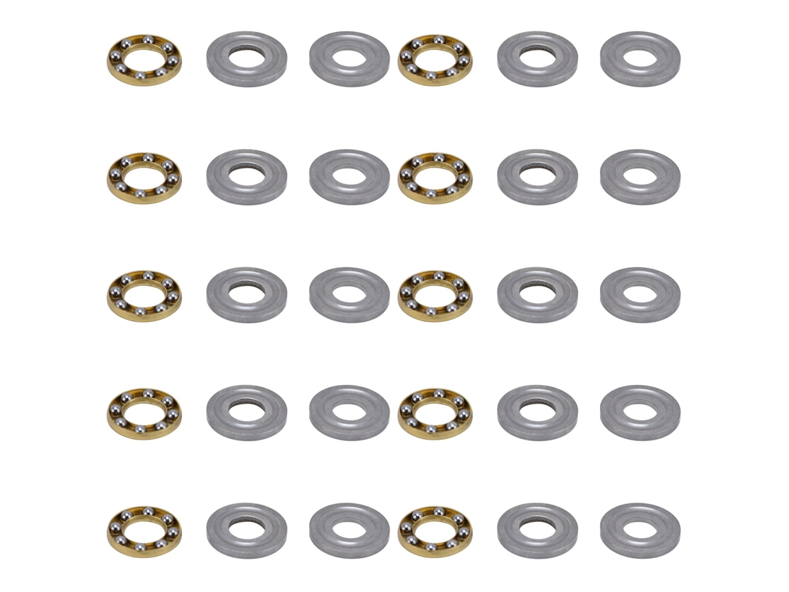 10 Peças De Rolamento De Bola De Empuxo Plano Carga Axial Aço Equipamento Industrial Mecânico 3613-0514-0006