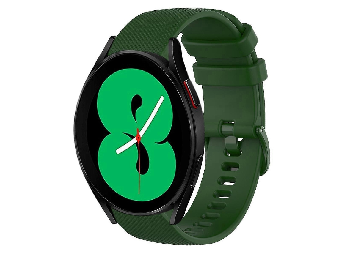 Pulseira De Silicone Xadrez De Cor Sólida Para Samsung Galaxy Watch4 (44 Mm X 20 Mm)