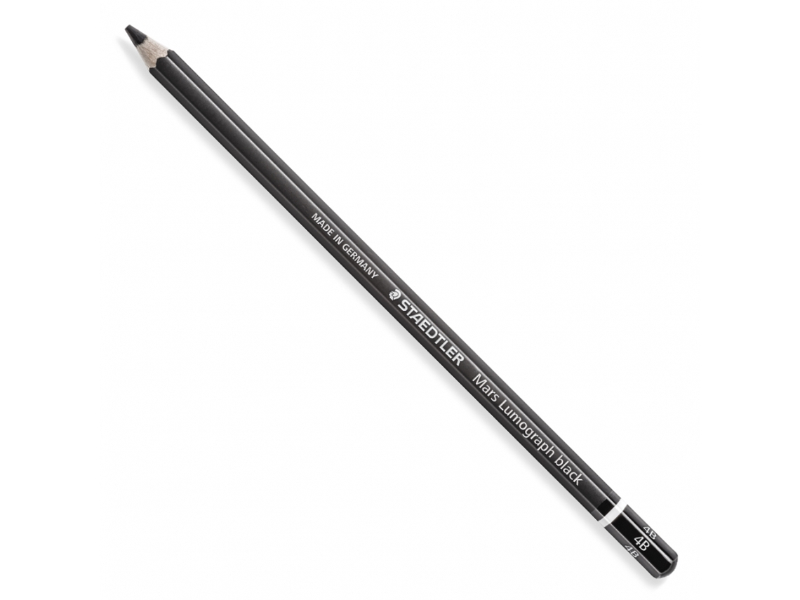 Lápis Grafite Mars Lumograph Preto 6B
