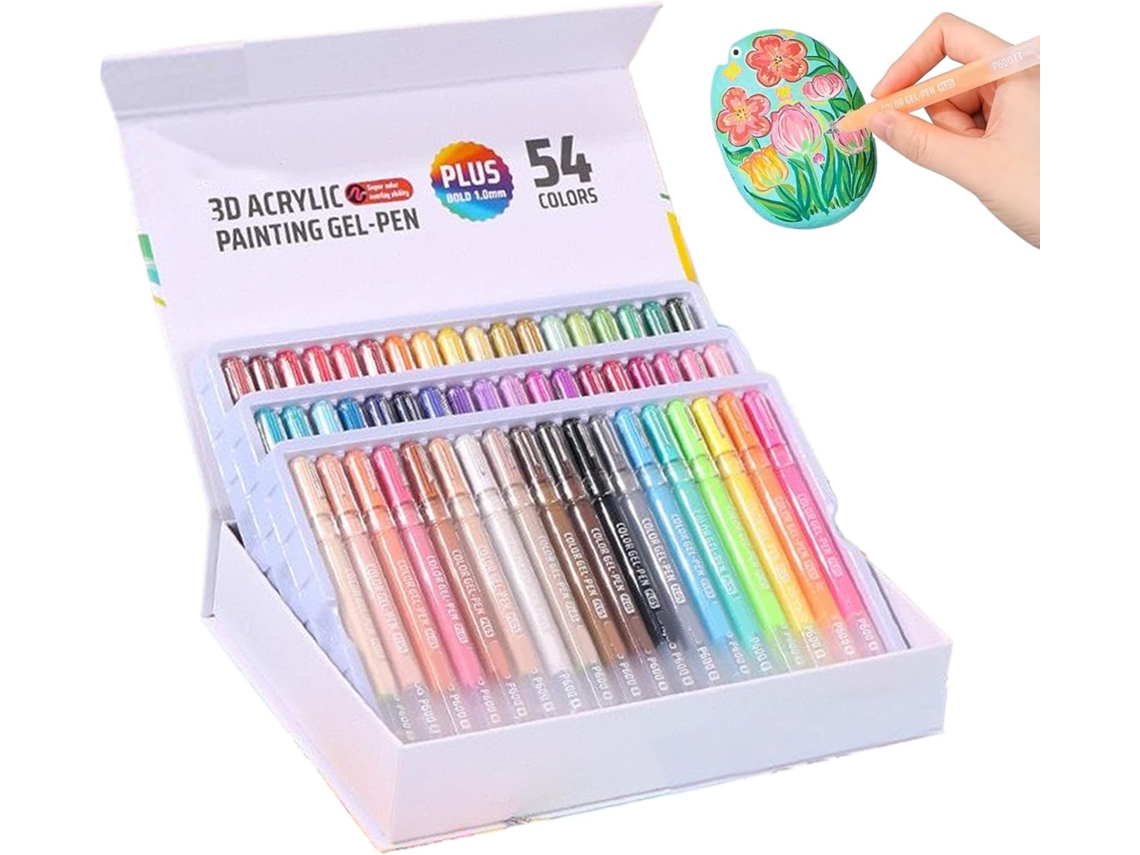 1 Caneta de Tinta Gel, 1 M, para Material Escolar CHABERLU