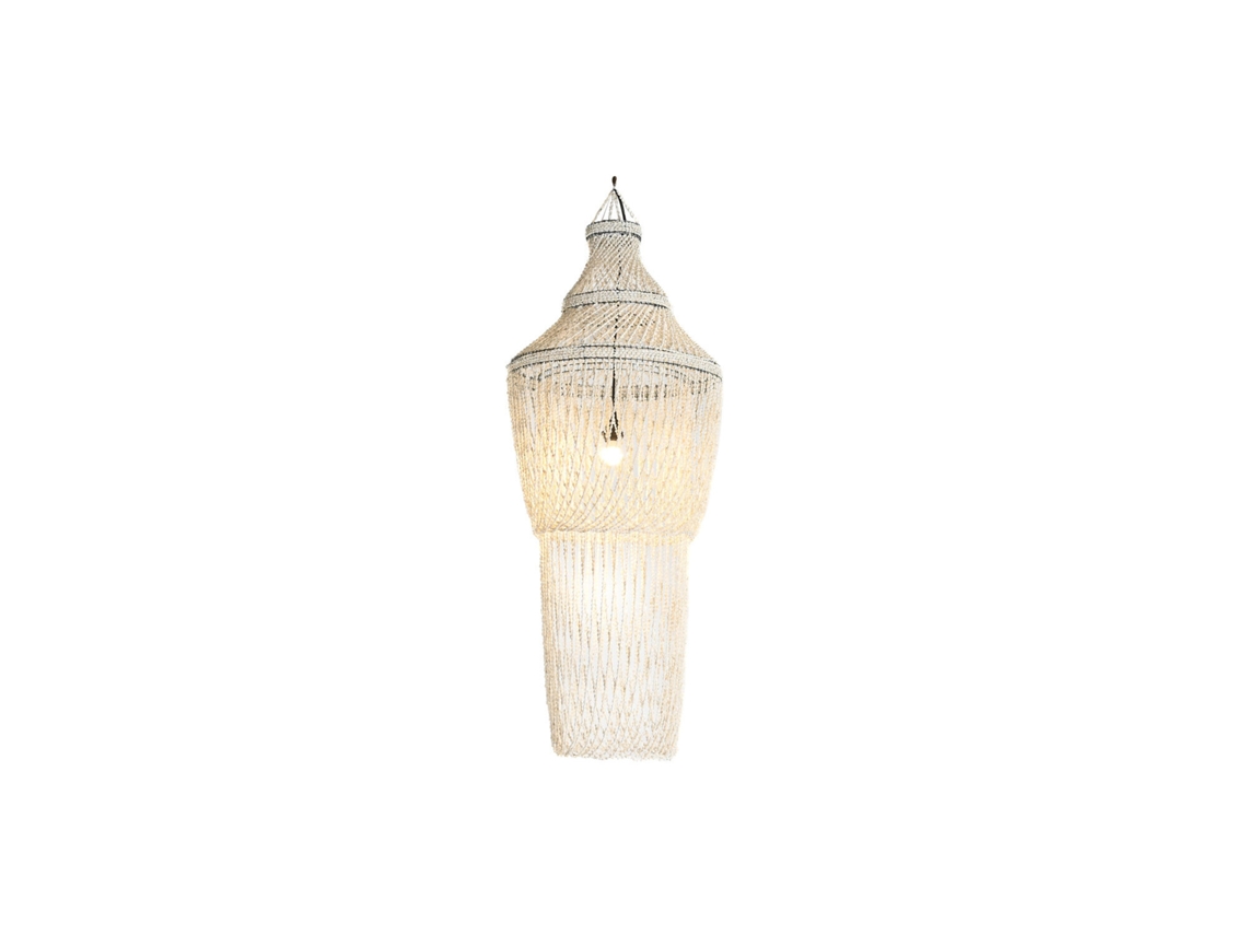 Luminária de Teto Artesanal em Formato de Concha, 54x54x130cm ALEXANDRA HOUSE LIVING