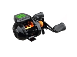 Molinete de Pesca Digital Display Leve Dourado