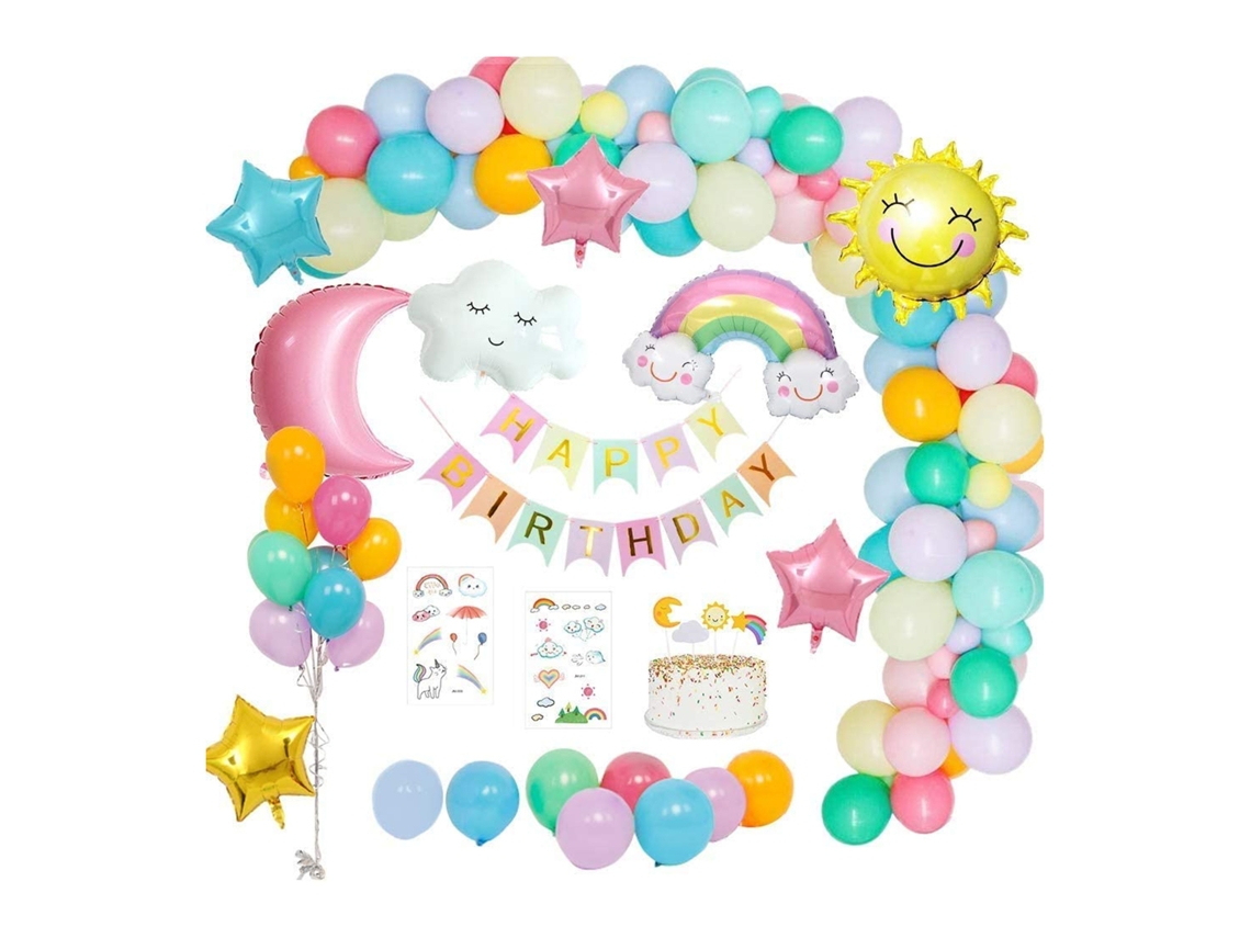 Conjunto Balões Aniversário Reutilizáveis Ecológicos