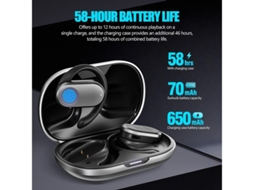 Fones De Ouvido Abertos Fones De Ouvido Sem Fio Bluetooth Com Microfone Redução De Ruído À Prova Dágua Ajuste De Vários Ângulos Longa Duração Yizhood