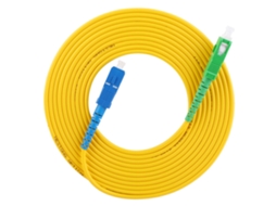 Cabo De Fibra Óptica Single Mode Jumper Sc/apc-sc/upc Pvc 10 Metros Rede