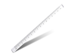 Régua Triangular Transparente De 8 Peças Para Desenho, Medição,