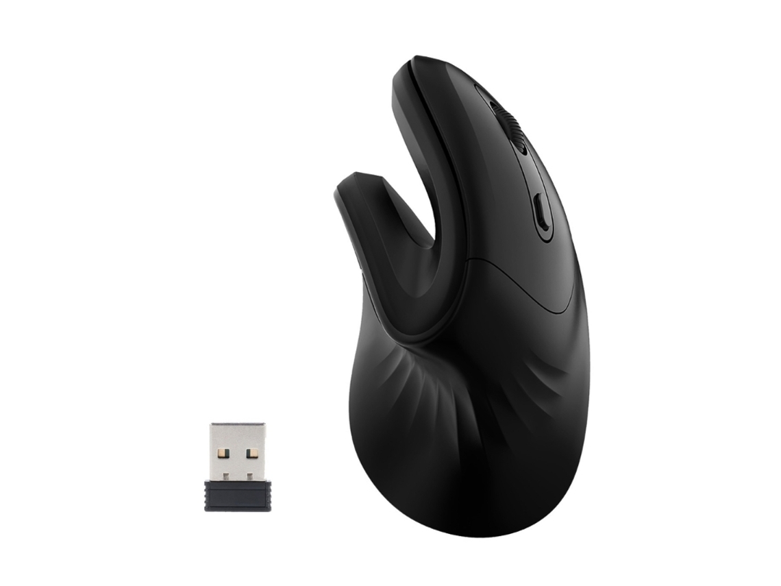 Rato Sem Fio Ergonómico Yizhood Preto