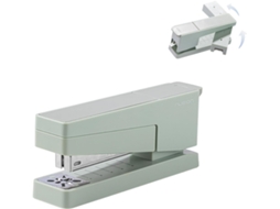 Grampeador de mesa, rotação de 360°, capacidade para 25 folhas, compatível com grampos 24/6 e 26/6, ideal para escritório e casa Lyx (verde)