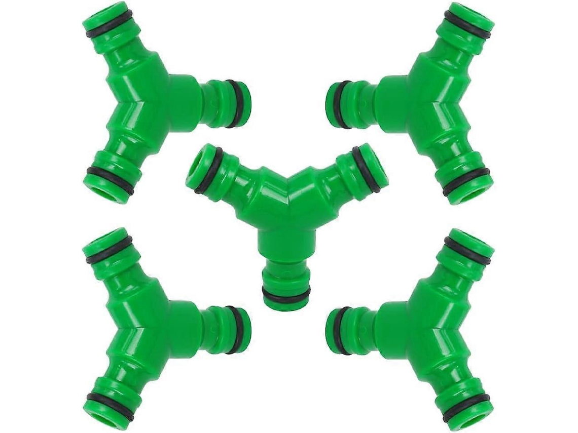 Conjunto De 5 Conectores Rápidos Em Y, Sem Vazamentos, Com 3 Vias, Para Mangueira, Ideais Para Irrigação