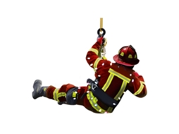 Enfeite De Natal De Bombeiro Em Acrílico, Decoração Para Árvore De Natal, Parede Ou Carro Lembrancinha De Bombeiro Aquaforge