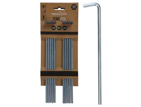 Piquetas Tienda Campaña Metalica 23 Cm Blister 10 Redcliffs