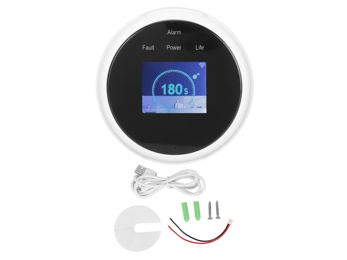 Detector De Vazamento De Gás Natural E Lpg Com Lcd E App