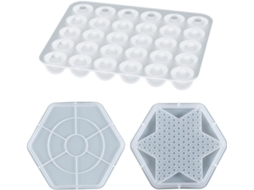 Moldes de resina epóxi em formato de mesa Xadrez para artesanato, jogos e festas em família.