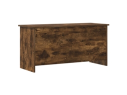Conjunto 1 Baú De Armazenamento Vidaxl Castanho Derivados De Madeira (100 X 40 X 50 Cm)