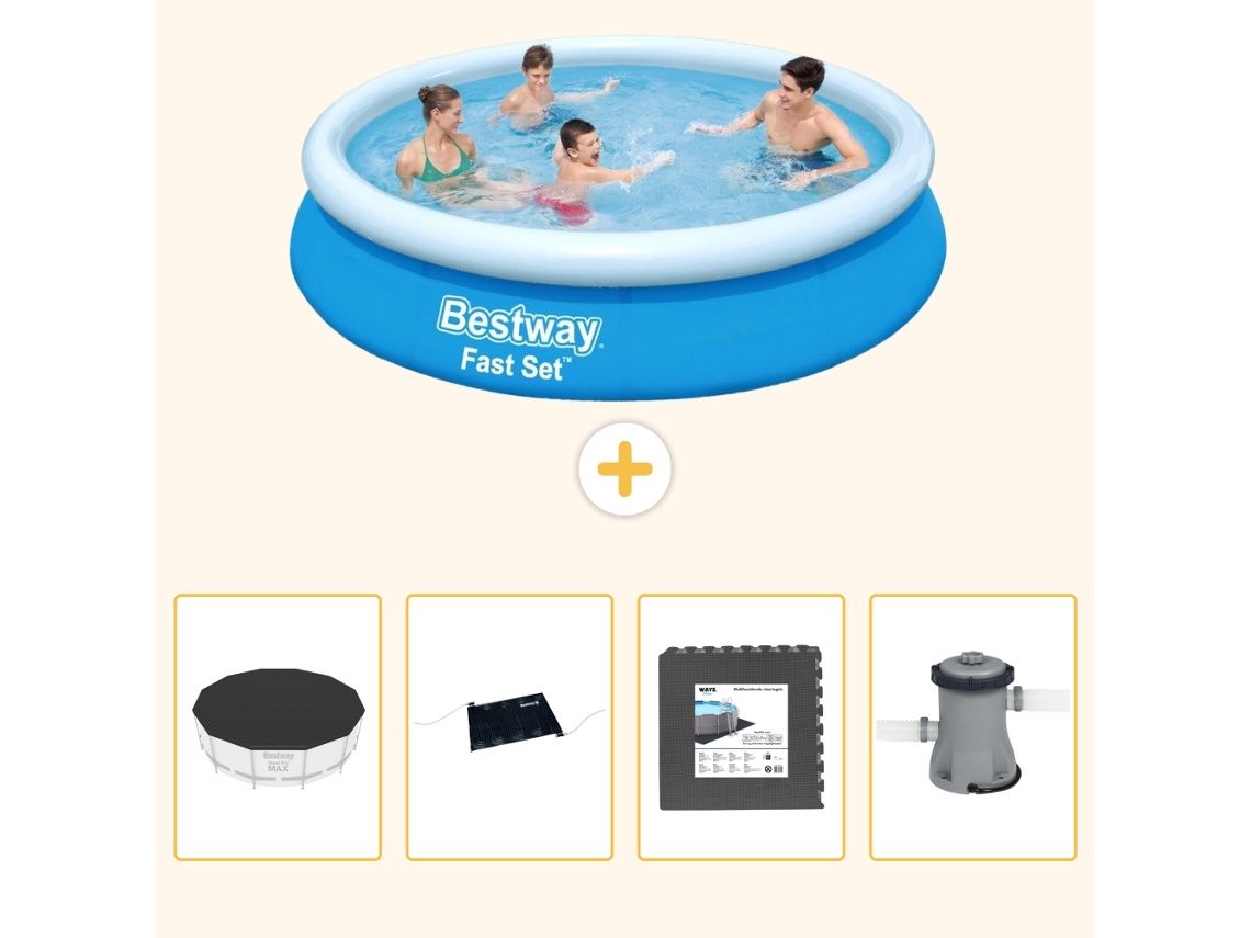Bestway Piscina Bestway Fast Set Redonda - 366x76 Cm - 5-peças S21