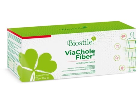 Biostile Viachole Fiber - Mistura De 450g De Fibra Com Glucomanano, Colina E Inositol Para Apoiar Os Níveis De Colesterol E Perda De Peso