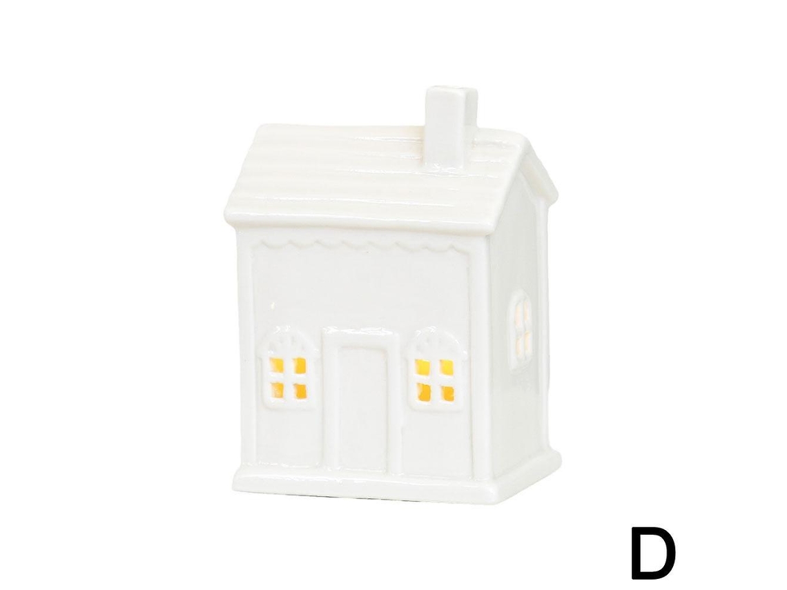Conjunto Cerâmica Christmas Village Led Christmas Village Casas Hengjian