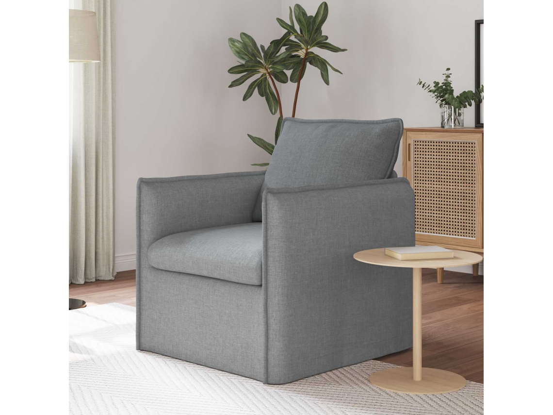 Vidaxl Sofá Cinzento-claro 75 X 82 X 85 Cm Tecido
