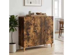 Vidaxl Buffet Carvalho Fumado 89 X 34,5 X 80 Cm Derivados De Madeira