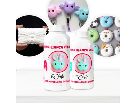 Iwhite Resina de Poliuretano de Cura Rápida Desmoldagem em 10 Minutos ! 1 kg RESIN PRO