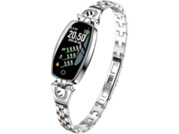Relógio Inteligente Feminino Pulseira De Aço Inoxidável Monitor De Frequência Cardíaca Ip67 À Prova Dágua Jinyubo Store