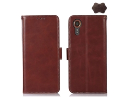 Capa Magnética De Couro Com Textura Crazy Horse E Proteção Rfid Para Samsung Galaxy Xcover 7