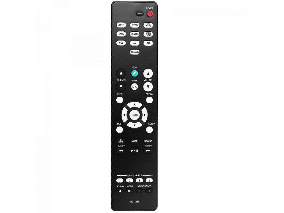 Controle Remoto Substituto Compatível Com Rc-1216 Receptores Som Surround Denon Avr-s530bt Avrs540bt