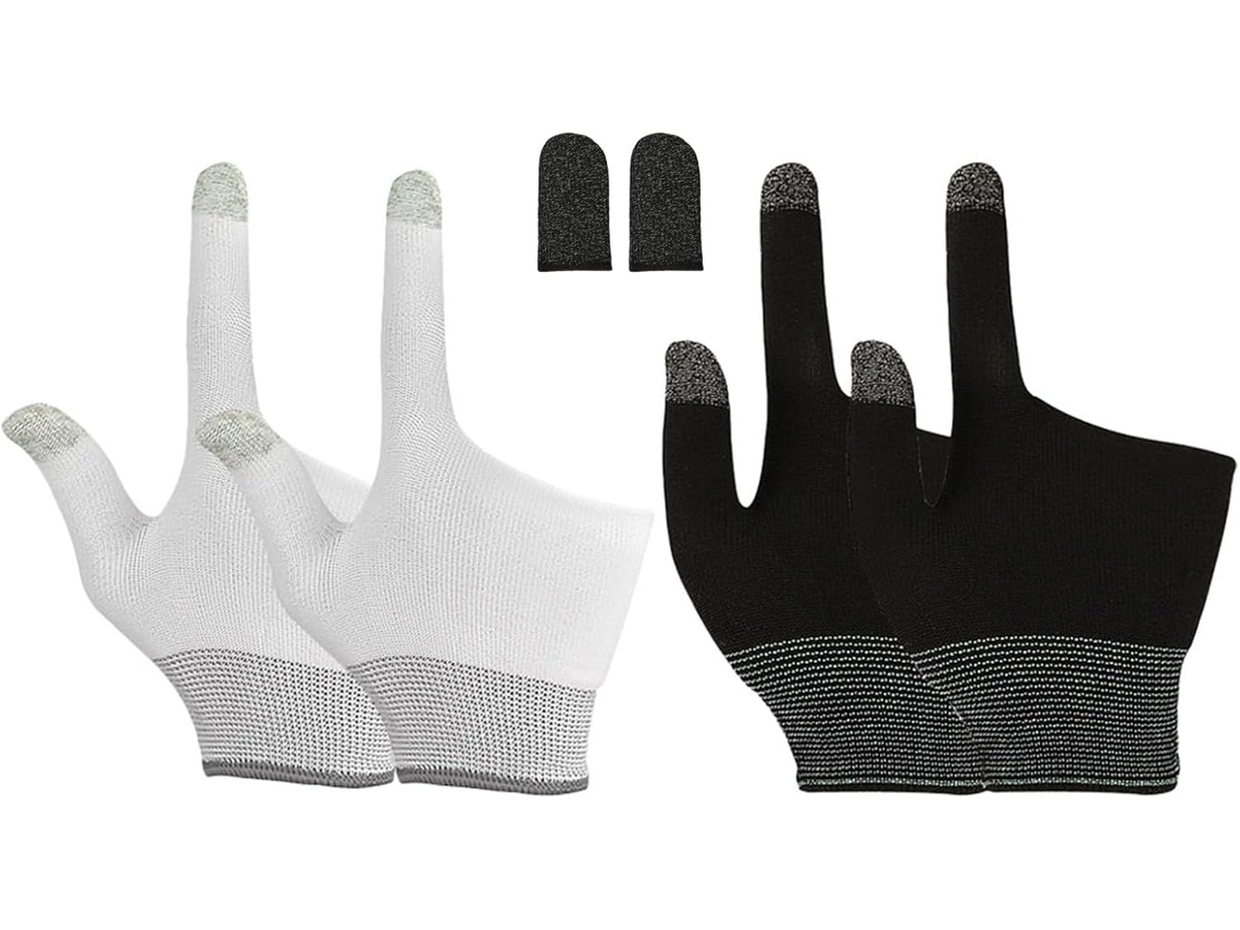 Imikeya Pacote Com 3 Pares De Capas Grafeno Respiráveis Para Jogos Tela Sensível Ao Toque Resistentes Suor Mobile