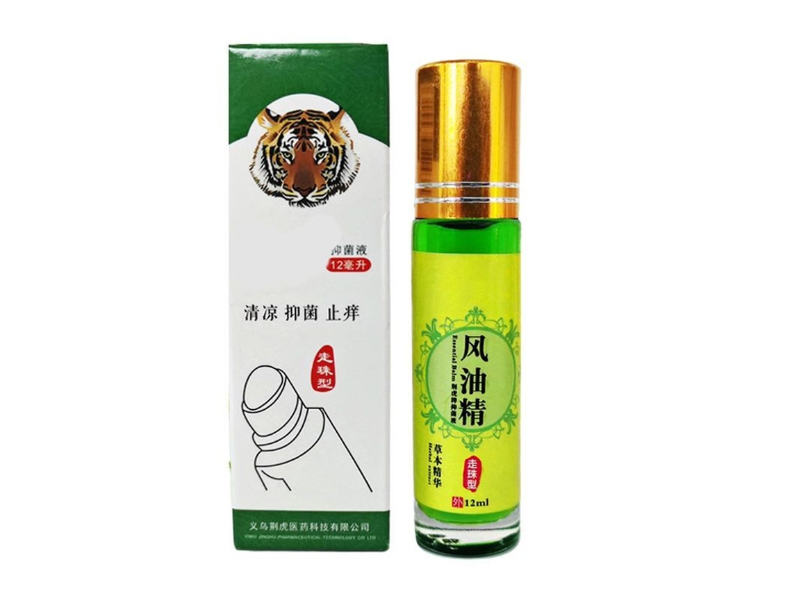 Bálsamo Essencial Tiger Roll-on 12/15ml Repelente De Mosquitos Alivio Rápido Do Prurido