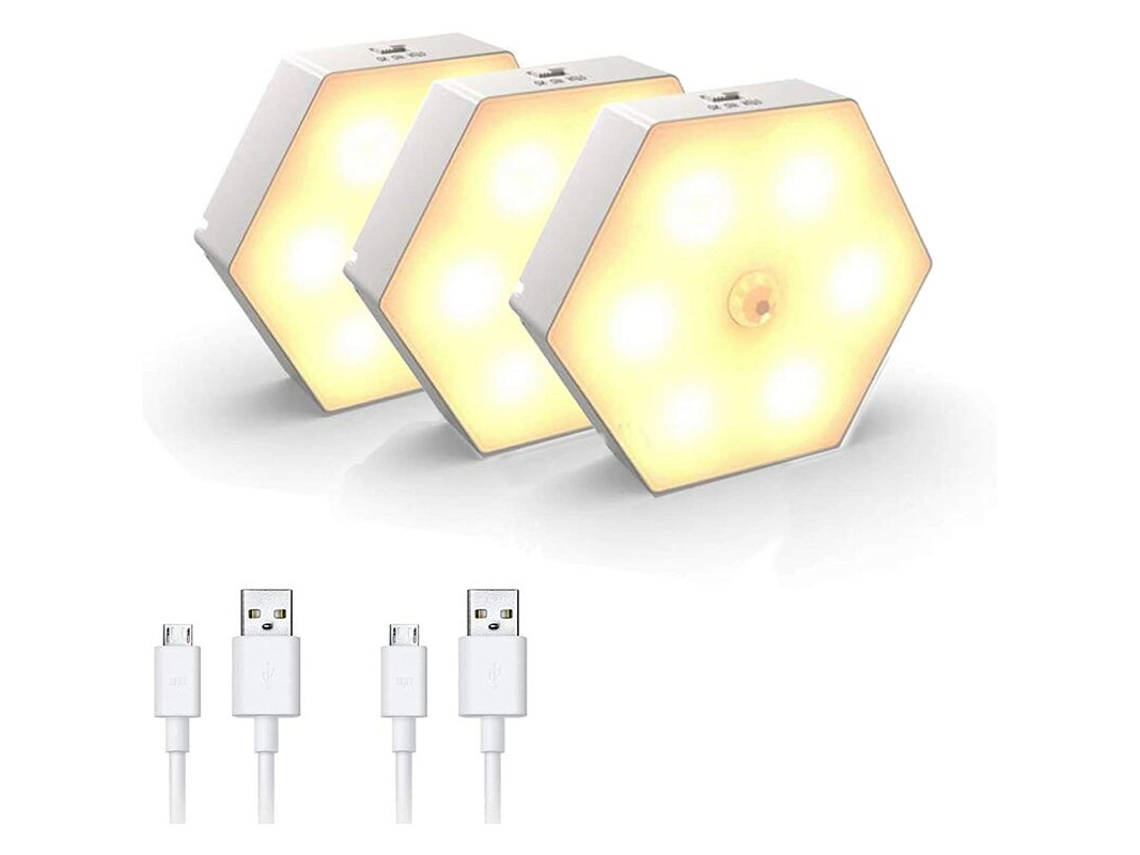 Luz Noturna com Sensor de Movimento, com Luz Noturna Led Automática Liga/desliga, Luminária para Quarto/closet BRILVIBERA