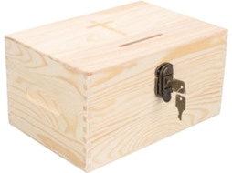 Caixa De Doações Portátil De Madeira Com Fechadura, Ideal Para Escritórios, Para E Sugestões. Design Elegante
