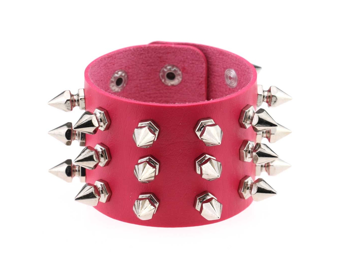 Pulseira De Couro Pu Unissex Proteção De Pulso Decoração