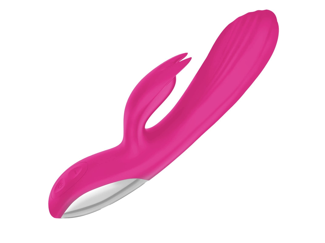 Vibrador De Massagem Prova Dgua De Cabea Dupla De 10 Frequncias Para Mulheres (rosa)