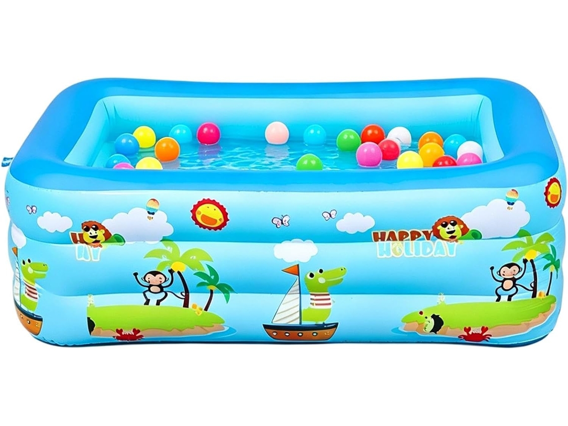 Piscina Inflável infantil, resistente a raios UV, grande, portátil e dobrável CHABERLU