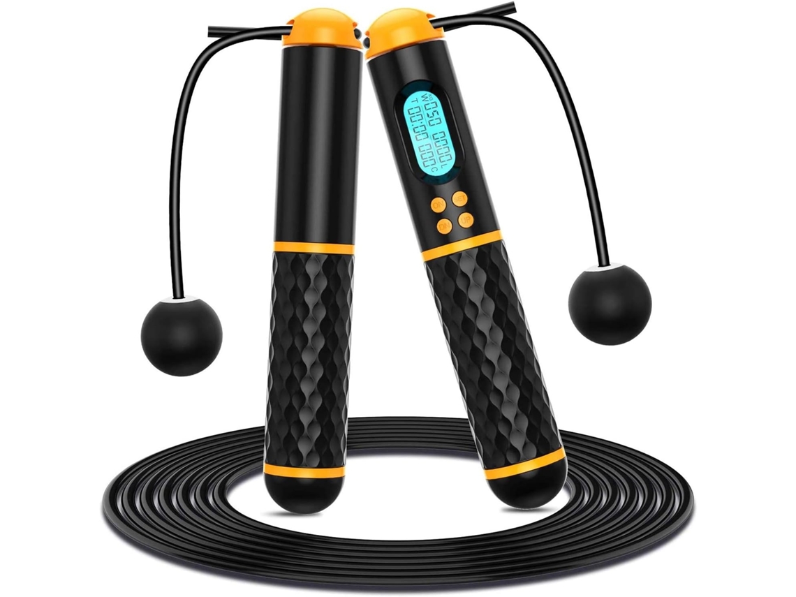 Lurelia Corda De Saltar Ajustável Sem Fio, Com Contador, Antiderrapante, Ergonómico, Para Treino