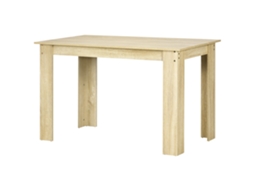 Mesa Jantar 120x69x75h Design Moderno 2-4 Pessoas, Carvalho