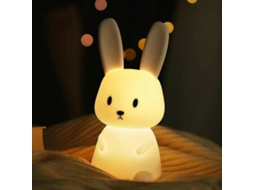 Omni lâmpada Led Noturna Conejo de Silicone Fofo para Crianças com Mudança de Cor Recarregável Usb Portátil Luz de Noite Infantil